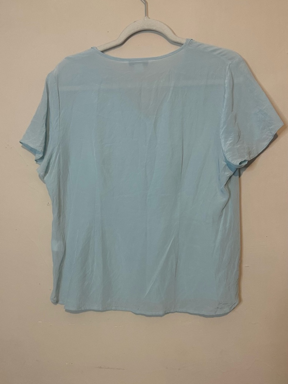 Pendleton petite 14 Light Blue Short Sleeve Blouse - Picture 5 of 5